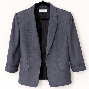 Tahari Navy Blue Abstract Blazer